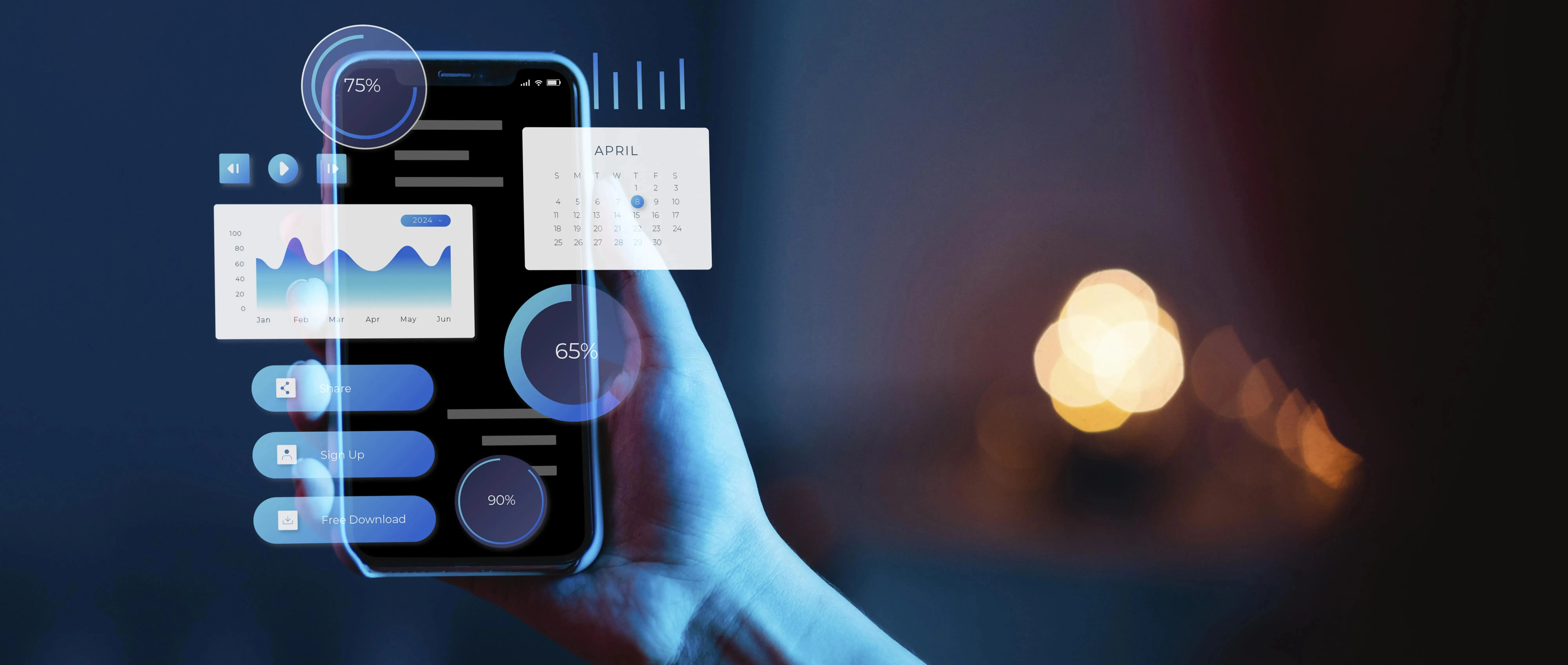 Mobile app developers collaborating on native iOS and Android application design