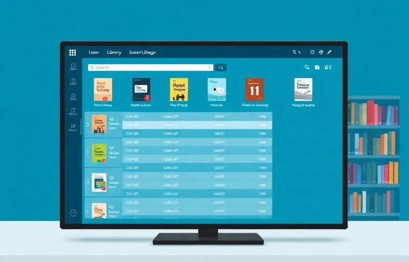 Digital library catalog and book checkout software