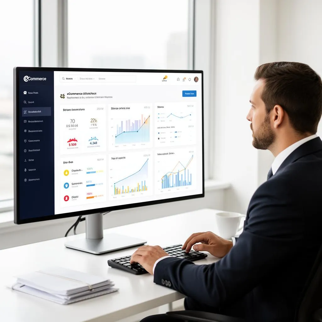 Centralised multi-store eCommerce dashboard providing a unified view of all storefronts and sales data